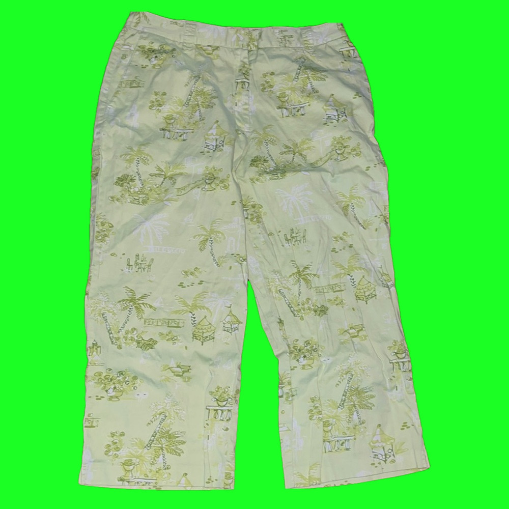 Cute Van Heusen green Capri pants 12